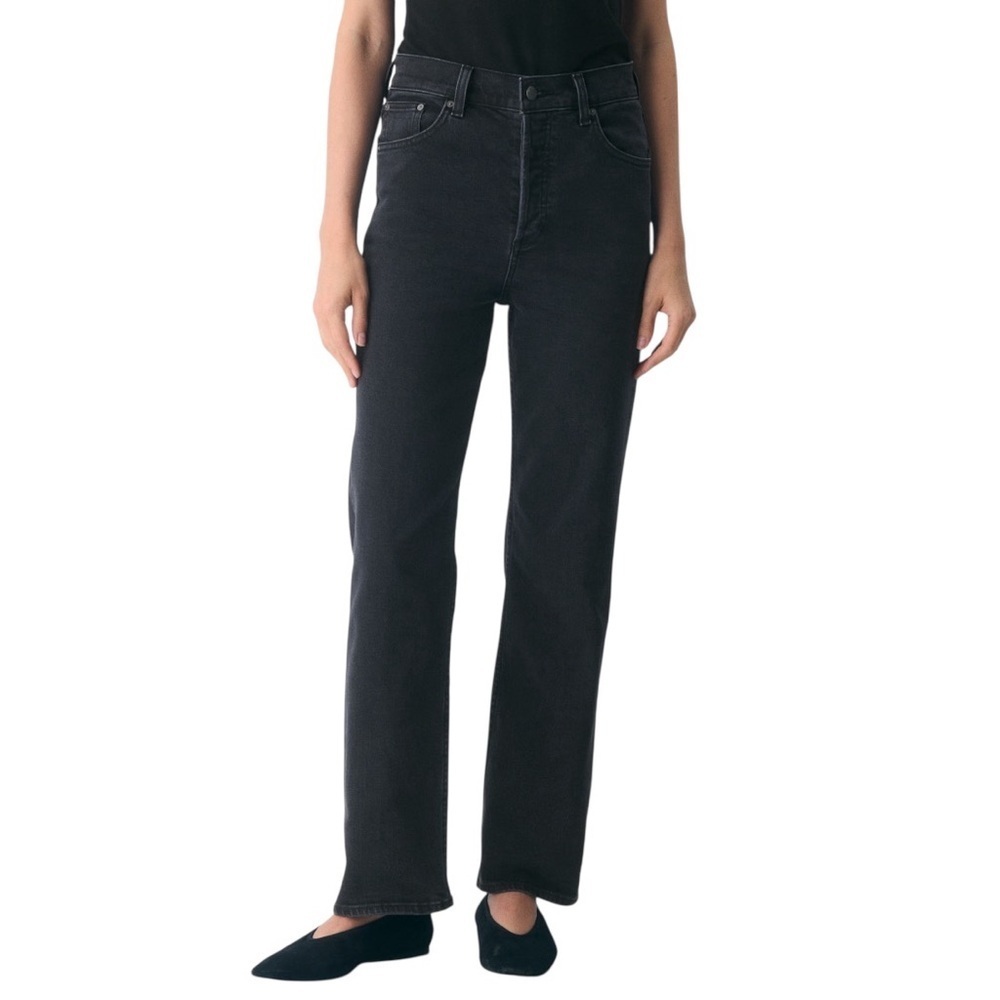 Aritzia Black Straight Leg Jeans